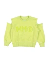 Mm6 Maison Margiela Toddler Sweatshirt Lime Green Size 6 Cotton In Green