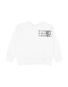 Mm6 Maison Margiela Toddler Sweatshirt White Size 4 Cotton, Elastane In White