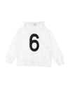 Mm6 Maison Margiela Toddler Sweatshirt White Size 6 Cotton In White