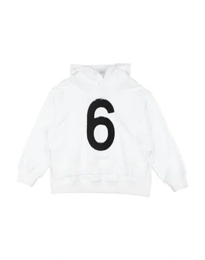 Mm6 Maison Margiela Babies'  Toddler Sweatshirt White Size 6 Cotton