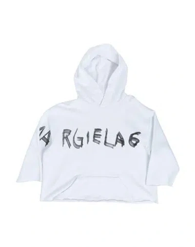 Mm6 Maison Margiela Babies'  Toddler Sweatshirt White Size 6 Cotton