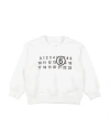 Mm6 Maison Margiela Toddler Sweatshirt White Size 6 Cotton, Elastane In White