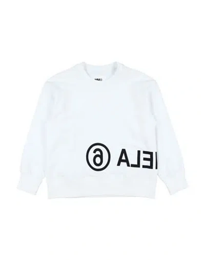 Mm6 Maison Margiela Babies'  Toddler Sweatshirt White Size 6 Cotton, Elastane