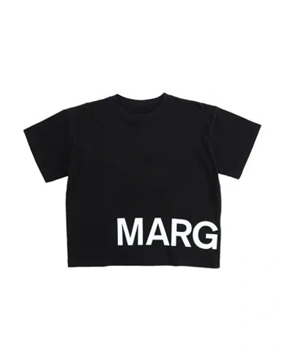 Mm6 Maison Margiela Babies'  Toddler T-shirt Black Size 6 Cotton