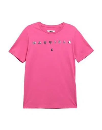 Mm6 Maison Margiela Babies'  Toddler T-shirt Fuchsia Size 6 Cotton In Multi