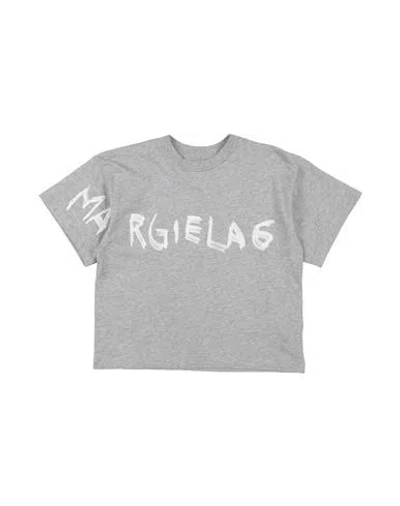 Mm6 Maison Margiela Babies'  Toddler T-shirt Grey Size 6 Cotton