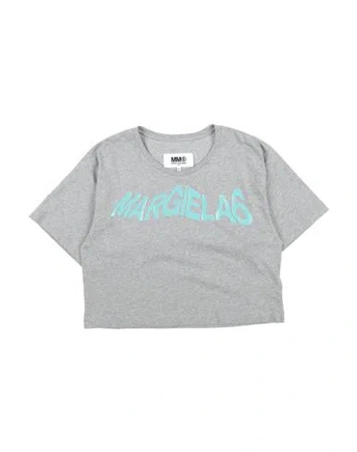 Mm6 Maison Margiela Babies'  Toddler T-shirt Grey Size 6 Cotton In Multi