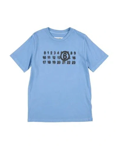 Mm6 Maison Margiela Babies'  Toddler T-shirt Light Blue Size 4 Cotton