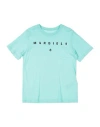 Mm6 Maison Margiela Babies'  Toddler T-shirt Turquoise Size 6 Cotton In Blue