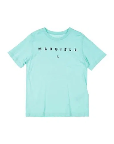 Mm6 Maison Margiela Babies'  Toddler T-shirt Turquoise Size 6 Cotton In Multi
