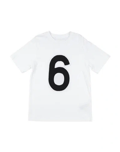 Mm6 Maison Margiela Babies'  Toddler T-shirt White Size 6 Cotton