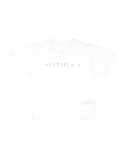 Mm6 Maison Margiela Babies'  Toddler T-shirt White Size 6 Cotton