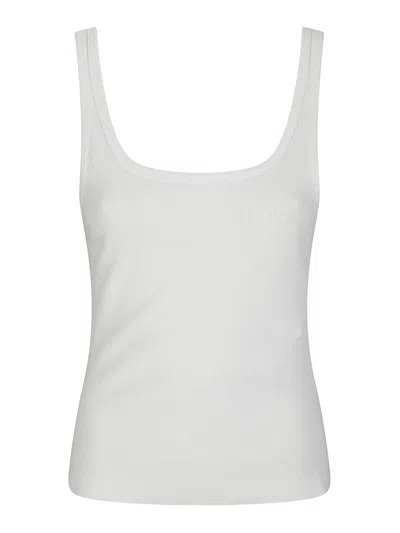 Mm6 Maison Margiela Tank Top In Ribbed Cotton