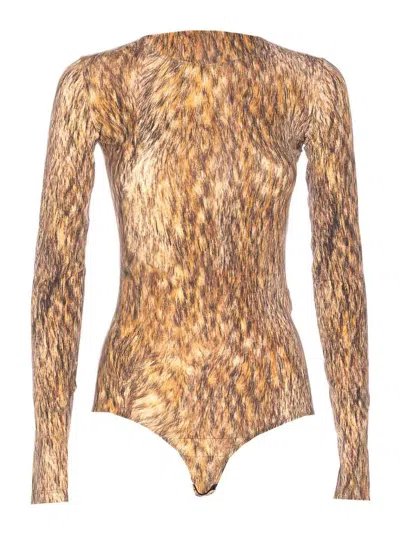 Mm6 Maison Margiela Long Sleeves Body In Multi