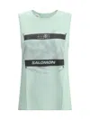 Mm6 Maison Margiela Blue Salomon Edition Abstract Print Sport Top