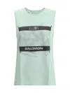 Mm6 Maison Margiela Blue Salomon Edition Abstract Print Sport Top
