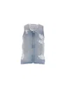 Mm6 Maison Margiela Mm6 By Maison Margiela Sleeveless Front-zip Top In Distressed Denim
