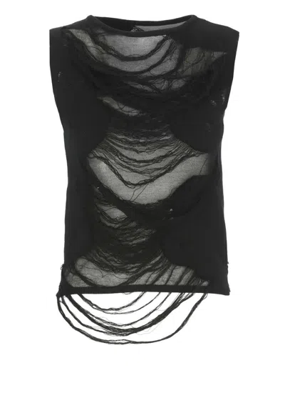 Mm6 Maison Margiela Top In Black