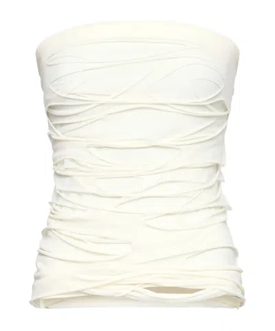 MM6 MAISON MARGIELA MM6 MAISON MARGIELA STRAPLESS LAYERED TOP
