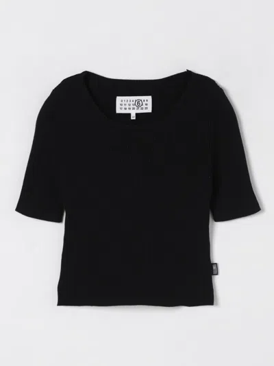 Mm6 Maison Margiela Top  Kids Color Black