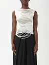 Mm6 Maison Margiela Mm6 By Maison Margiela Layered Distressed Fabric Sleeveless Top In White