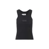 Mm6 Maison Margiela Tops Black In Black