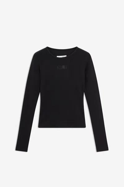 Mm6 Maison Margiela Topwear In Black