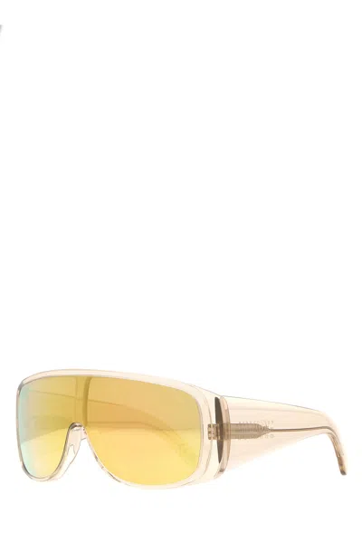 Mm6 Maison Margiela Transparent Acetate Sunglasses In Yellow