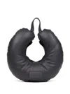 Mm6 Maison Margiela Travel Pillow Shoulder Bag In Blue
