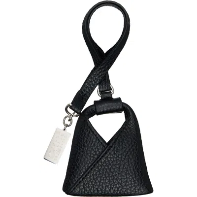 Mm6 Maison Margiela ブラック 'triangle Tote' バッグチャーム In Black
