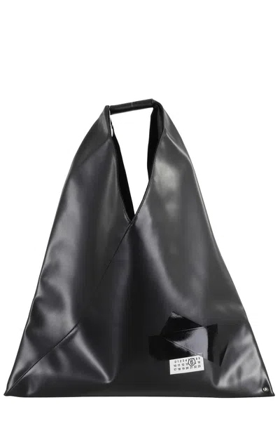 MM6 MAISON MARGIELA TRIANGULAR BLACK HANDBAG