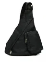 Mm6 Maison Margiela Triangular Cross Body Bag In Black