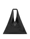 Mm6 Maison Margiela Triangular Shoulder Bag In Black