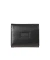 Mm6 Maison Margiela Logo-patch Bi-fold Wallet In Black