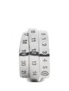 Mm6 Maison Margiela Triple Logo Numeric Signature Earring In White