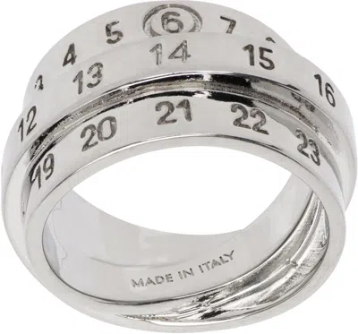 Mm6 Maison Margiela Triple Logo Numeric Signature Ring