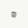 Mm6 Maison Margiela Triple Logo Numeric Signature Ring In Metallic