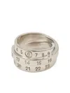 MM6 MAISON MARGIELA TRIPLE LOGO RING