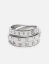 Mm6 Maison Margiela Triple Logo Ring