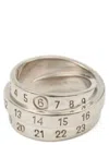 Mm6 Maison Margiela Triple Band Ring Featuring Engraved Numbers