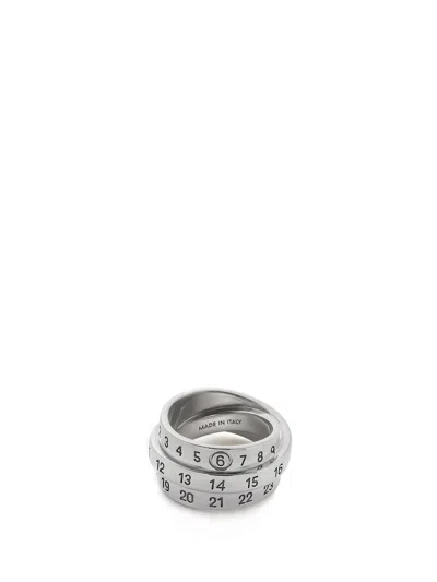 Mm6 Maison Margiela Triple Logo Ring