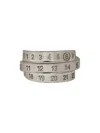 Mm6 Maison Margiela Triple Ring Minimal Numeric In Metallic