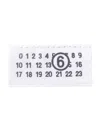 Mm6 Maison Margiela Trompe L'oeil Numeric Pochette Small In White