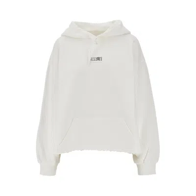 Mm6 Maison Margiela Trompe L'oeil Print Hoodie In Neutral