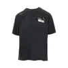 Mm6 Maison Margiela Slate Cotton T-shirt In Black