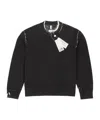 Mm6 Maison Margiela Trompe L'oeil Sweatshirt In Black