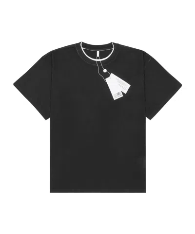 MM6 MAISON MARGIELA MM6 MAISON MARGIELA TAG PRINTED SHORT-SLEEVED T-SHIRT