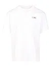 Mm6 Maison Margiela Mm6 By Maison Margiela Relaxed-fit Crew Neck T-shirt With Graphic Print In White