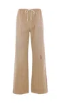 Mm6 Maison Margiela Paint Splatter Wide Leg Gabardine Pants