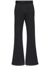 Mm6 Maison Margiela Unbrushed Sweat Jersey Trousers In Black